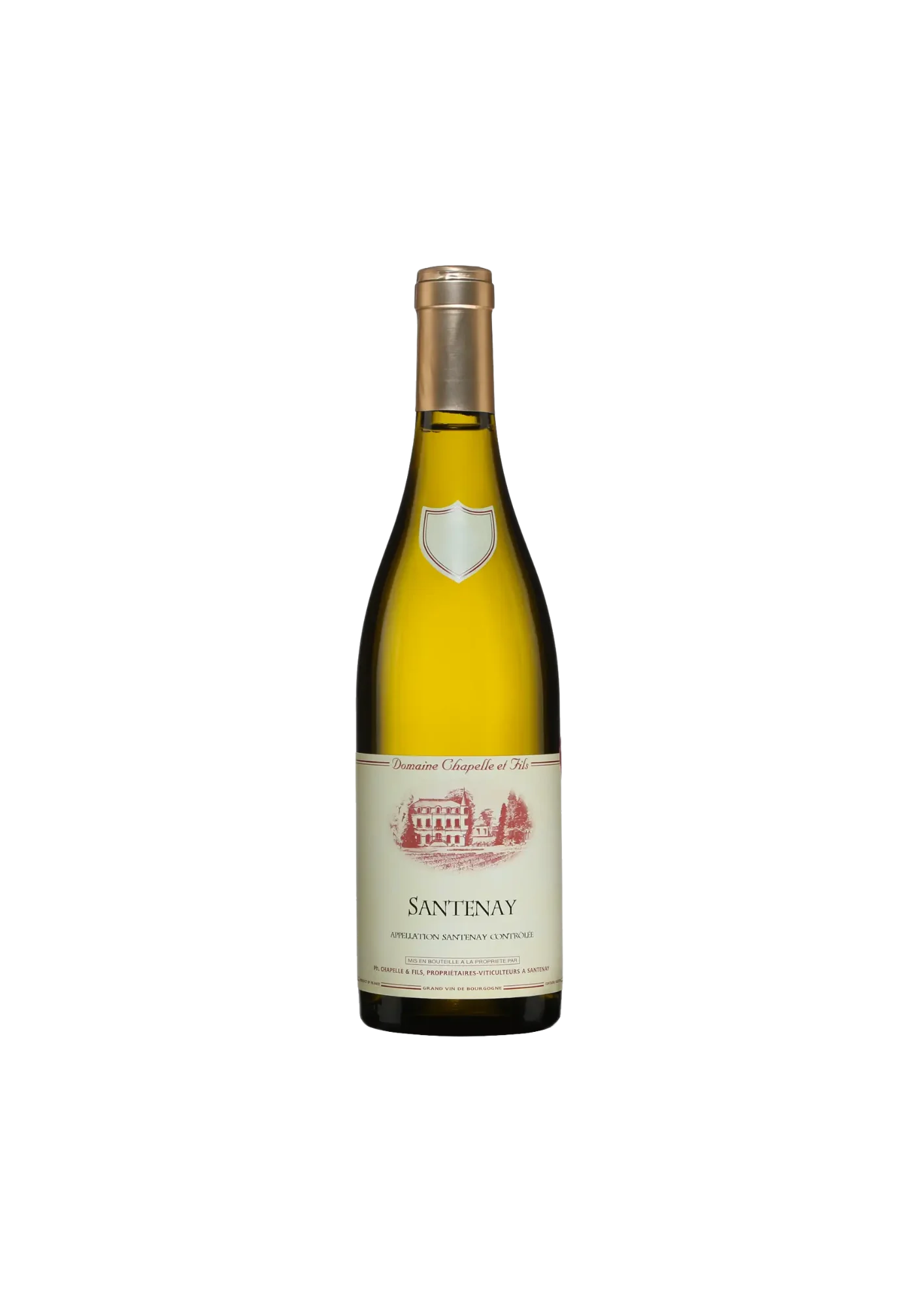 Bouteille de Santenay, Domaine Chapelle, vin blanc