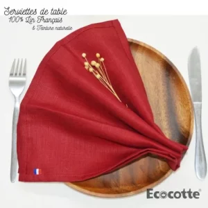 Serviette de table en lin Ecocotte