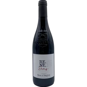 Bouteille de Vacqueyras, Château Bois d’Arlène, RE.NE.SENS, vin rouge