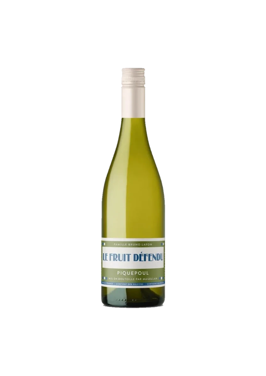 Bouteille de Vin de France, Bruno Lafon, Le Fruit Défendu Picpoul, vin blanc
