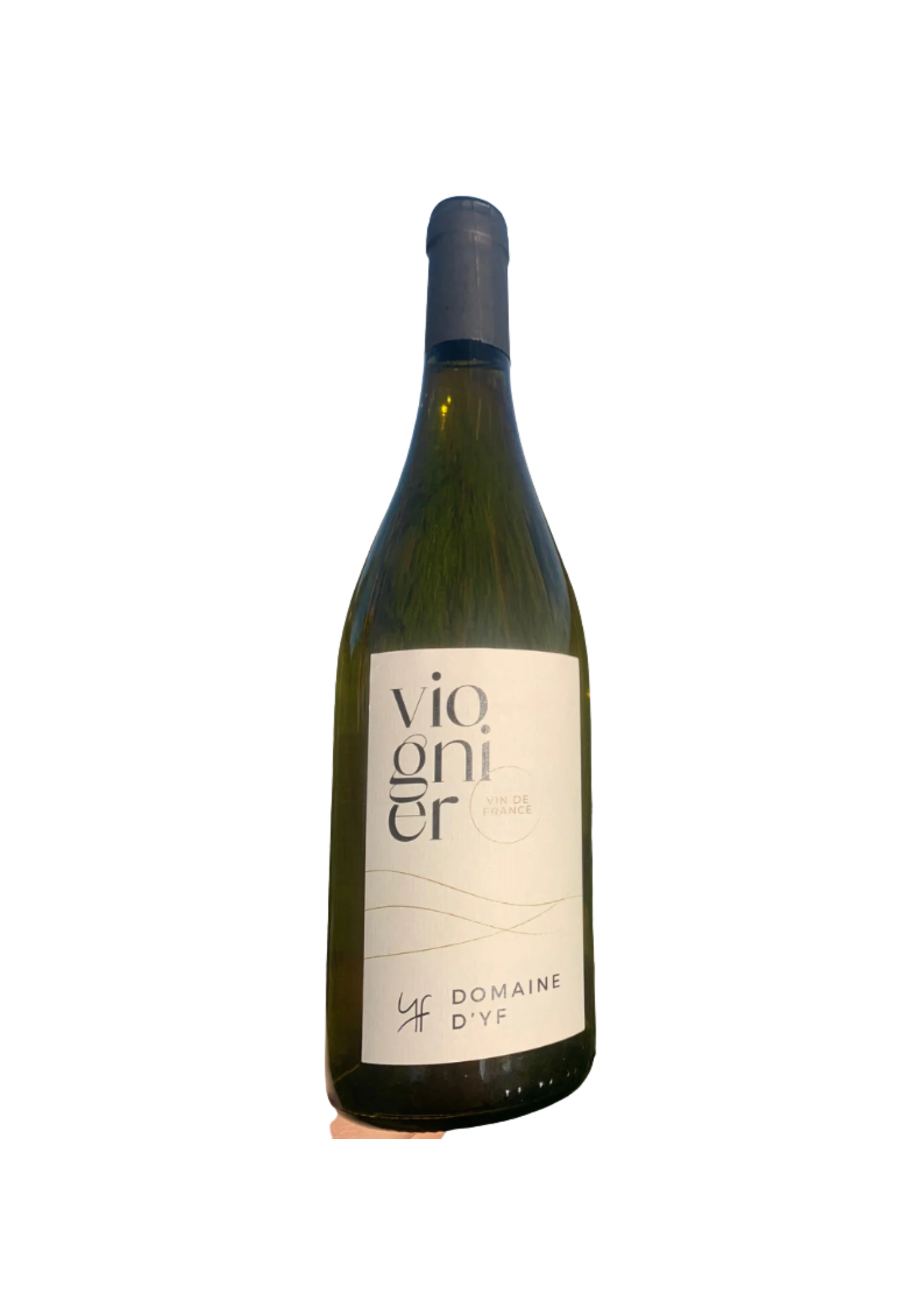 Bouteille de Vin de France, Domaine d’YF, Viognier, vin blanc