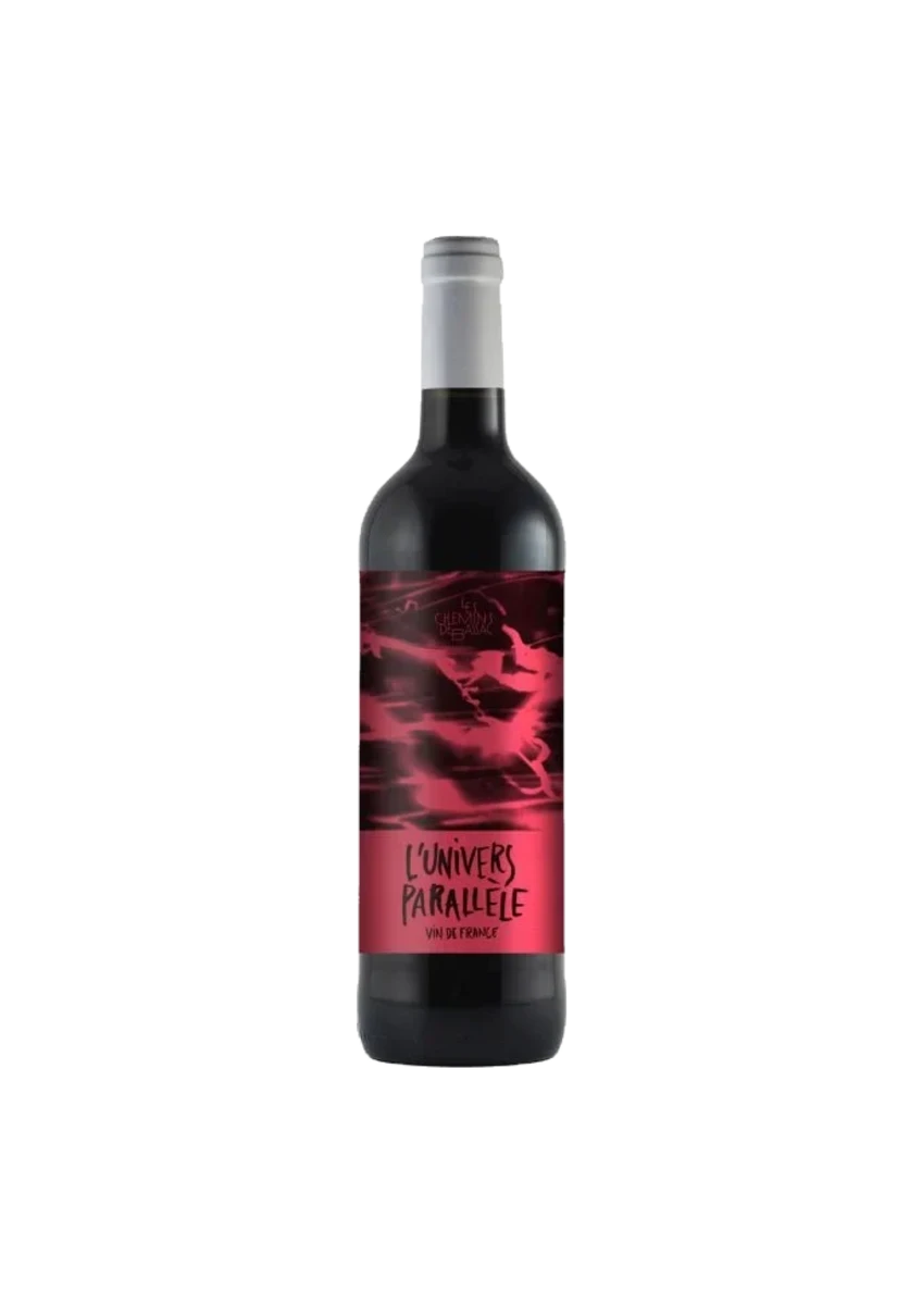Bottiglia di Vin de France, Les Chemins de Bassac, L’Univers Parallèle, vino rosso